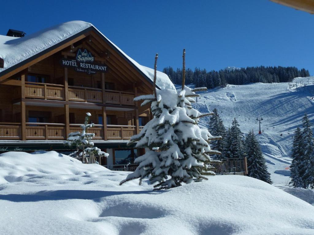 Hôtel Restaurant Les Sapins Wellness&Gourmet Manigod Exterior foto